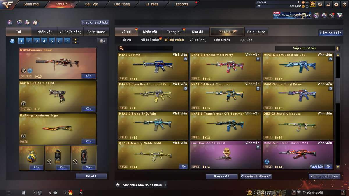 shop acc cf uy tin gia re